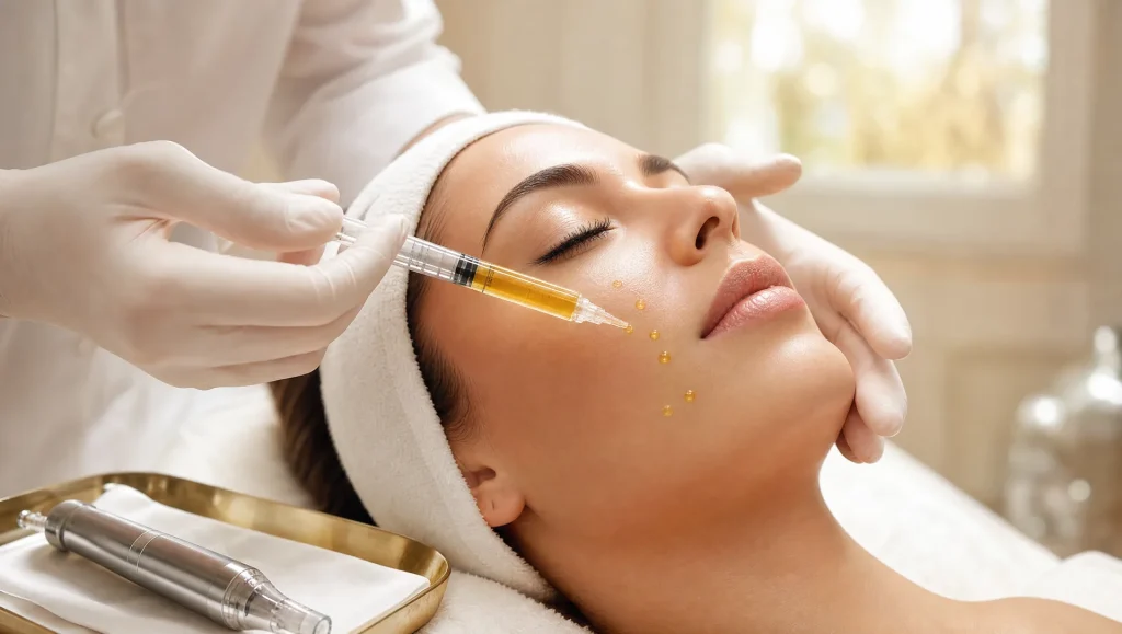 PRP being prepared for PRP microneedling in Longwood