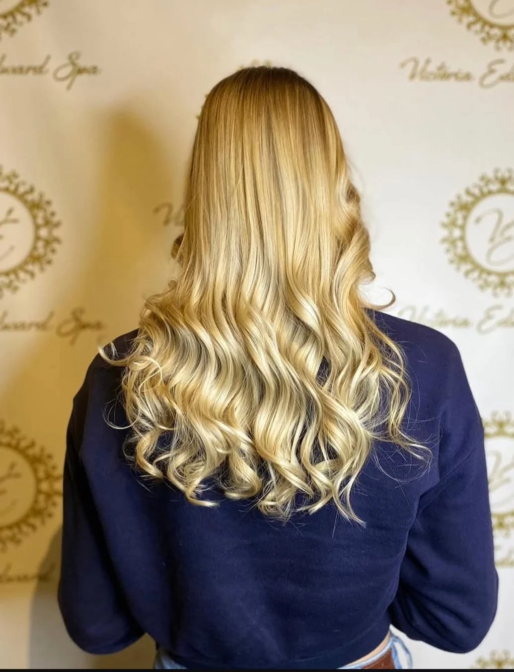 Balayage and blowout styled in the hair salon at Victoria Edward Spa in Longwood, FL