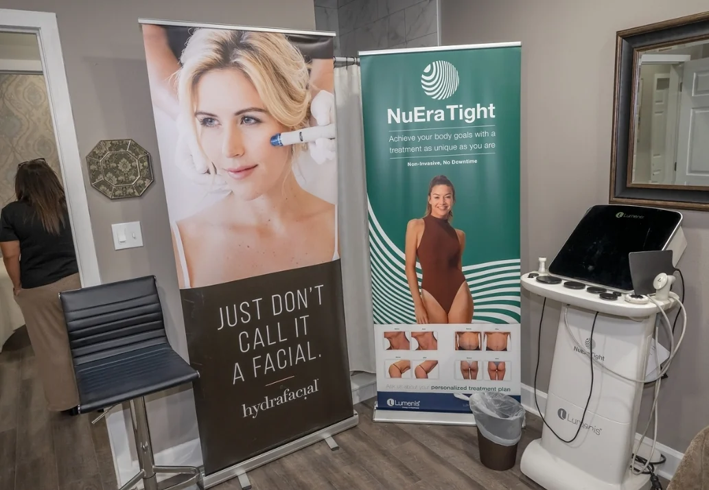 HydraFacial and NuEra Tight body contouring equipment at Victoria Edward Spa in Longwood, FL