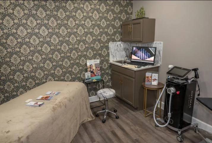 Laser and Morpheus8 treatment room at Victoria Edward Spa in Longwood, FL