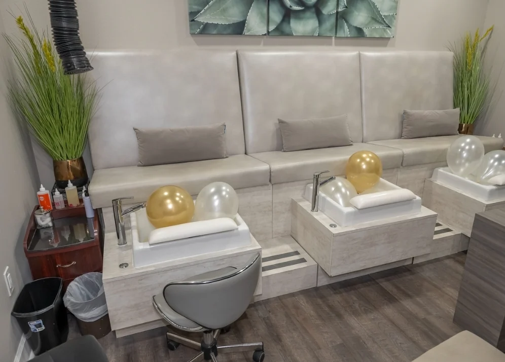 Pedicure suite in the nail salon at Victoria Edward Spa in Longwood, FL