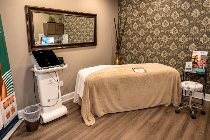 Body contouring treatment room at Victoria Edward Spa in Longwood, FL